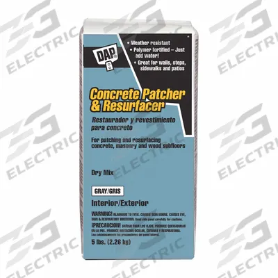 DAP Concrete Repair Compound: Concrete Patcher & Resurfacer, Cement, 5 lb Container Size - Concrete Resurfacers