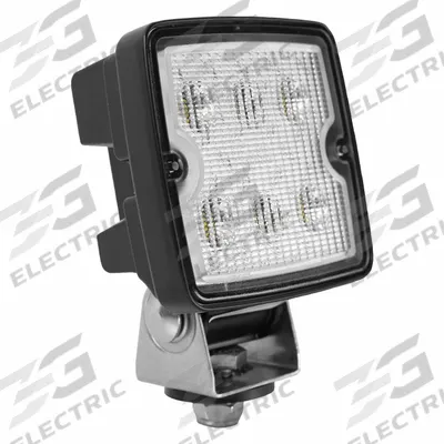GROTE Quad 1000 R23 DT: Flood, LED, Deutsch, Black, 3 15/16 in Overall Wd, 2 5/16 in Overall Dp - Vehicle Floodlights