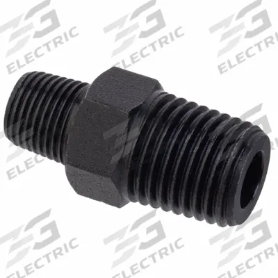 APPROVED VENDOR Metal Pipe Straight: Hex Nipple, 1/2 in x 1/4 in, Class 1000, 1,000 psi - Zinc-Plated Threaded High-Pressure Pipe Fittings