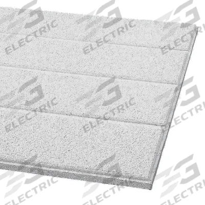 ARMSTRONG Ceiling Tile: 511A, Cirrus, 24 in x 48 in, Beveled Tegular, 9/16 in Grid Size - General Purpose Tiles