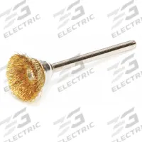 WEILER Miniature Cup Brush: Crimped Brass, 5/8 in Brush Dia, 1/8 in Shank, 0.005 in Fill Dia (MPN 91232). Key specifications — attr976274: WEILER.