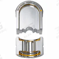 MILWAUKEE Upper and Lower Crimping Die: 1 AWG, U Style Dies, For Use With 2779-22, 2 Sizes (MPN 49-12-U001). Key specifications — attr511073: U Style Dies; attr511072: Electrical Wire and Cable Crimping; attr473934: MILWAUKEE; attr511065: M18™ FORCE LOGIC™; attr511069: Gold; attr542116: 1 AWG; attr511067: 2779-22.