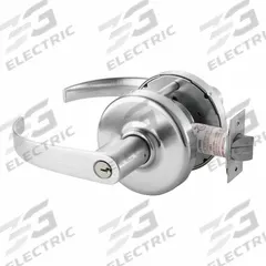 CORBIN Door Lockset: Chrome, ADA Compliant (MPN CLX3329 PZD 626). Key specifications — attr1024149: Not Ligature-Resistant; attr1011488: CORBIN; attr1024446: F93; attr1011524: No Message; attr1011506: Princeton Lever; attr1011485: Yes; attr1059461: Satin Chromium-Plated.