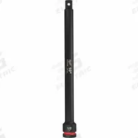 MILWAUKEE Impact Extension: 1/2 in Input Drive Size, 1/2 in Output Drive Size, 10 in Overall Lg, Std (MPN 49-66-6708). Key specifications — attr1204876: Locking Not Included; attr1204887: MILWAUKEE; attr1204888: Black Phosphate.