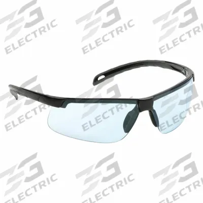 PYRAMEX Safety Glasses: Infinity Blue Lens, Half-Frame, H2MAX Anti-Fog - Padded Comfort-Fit Safety Glasses