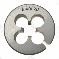 WESTWARD Alloy Steel Die, 7/16-20 UNF: CCT1060-116, Die