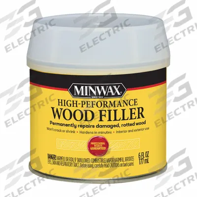 MINWAX Wood Filler: 6 oz Container Size, Tub, Natural - Wood Fillers
