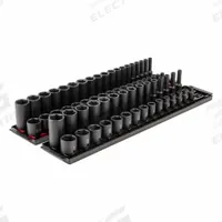 TEKTON Impact Socket Set: 3/8 in Drive Size, 68 Pieces, 1/4 to 1 in/6 mm to 24 mm Socket Size Range (MPN SID91218). Key specifications — attr1204251: TEKTON; attr1215453: 3/8 in; attr1215454: 1/4 to 1 in; attr1224229: Friction.