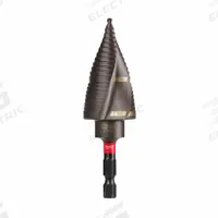 MILWAUKEE Step Drill Bit: 7/8" to 1-1/8", TiAlN-Coated HSS, Impact Rated, Quick-Change Hex Shank (MPN 48-89-9249). Key specifications — attr1234936: Impact Rated.