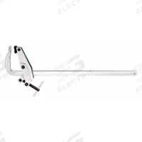 BESSEY Bar Clamp/Spreader: V-Grooved, 24 in Max Jaw Opening, 4 in to 26 in, 4 in Throat Dp (MPN CL24). Key specifications — attr663922: BESSEY.