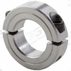 CLIMAX METAL PRODUCTS Shaft Collar: 2-Piece, Inch, Round, Clamp-On, 2 1/8 in Bore Dia, Aluminum (MPN 2C-212-A). Key specifications — attr671628: CLIMAX METAL PRODUCTS.