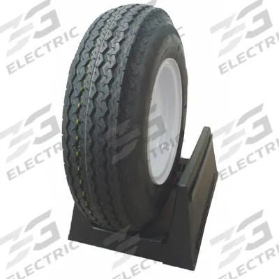 HI-RUN Trailer Tire: Street Tire and Wheel Assembly, 4.80-8/8X3.75 4-4 Tire Size - Street Tire & Wheel Assembly