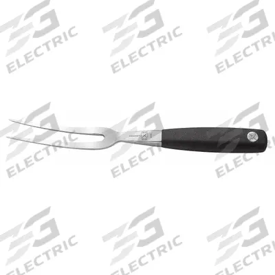 MERCER CUTLERY Meat Serving Fork: 10 1/2 in Overall Lg, Black/Silver, NSF Certified - Serving Forks