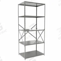 HALLOWELL Metal Shelving: Standalone, Heavy-Duty, 36 in x 24 in, 84 in Overall Ht, 5 Shelves (MPN F7510-24HG). Key specifications — attr41760: Steel; attr41761: Steel; attr37625: Unassembled; attr37628: Gray; attr33609: HALLOWELL.