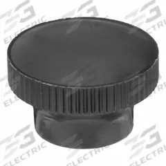 Hand Knob: Knurled, Thermoset, #10-32 Thread, 50 mm Thread Lg, 0.75 in Dia, Black (MPN 2710). Key specifications — Brand: DAVIES; Color: Black.