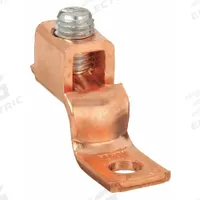 BURNDY Wire Connector: 14 AWG – 6 AWG Wire Sizes, #10 Stud Size, Unplated Copper Lug Body (MPN KLU35). Key specifications — attr1294325: BURNDY; attr1358749: Copper; attr1358750: 6 AWG; attr1358751: 14 AWG; attr1358777: Unplated Copper.