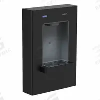 SLOAN Bottle Filling Station: On-Wall, Non-Refrigerated, Galvanized Steel, Black, 19 in Overall Wd (MPN DRS100-UNFIL-UNREF-BLK). Key specifications — Housing Material: Galvanized Steel; Brand: SLOAN; Chilling Capacity: Non-Refrigerated.