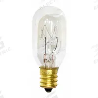 GE LAMPS Incandescent Bulb: Intermediate Screw (E17), Incandescent, (T) Tubular, T8, 25 W Watt (MPN 25T7N). Key specifications — Bulb Shape: T8; Voltage: 120V AC; Bulb Finish: Clear; Color Temperature: 2700K; Brand: GE LAMPS.