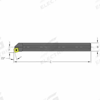 ULTRA-DEX USA Indexable Boring Bar: S10Q SSKCR3 (MPN 957-000-325) - Indexable Boring Bars