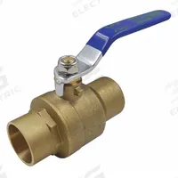 APPROVED VENDOR Manual Two-Way Ball Valve: 2 in, Brass, Straight, Sweat x Sweat, Full Port Ball Port (MPN 1PYP8). Key specifications — Brand: APPROVED VENDOR; Handle: Lever.