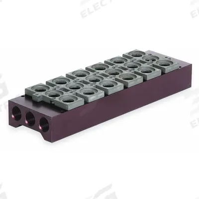 NUMATICS Manifold Assembly: For Series L2, 6 Valve Ports, Haz Location/Intrinsically Safe - Aventics L2 Manifolds & Bases
