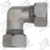 BRENNAN INDUSTRIES Compression Elbow: 8 mm OD x 8 mm OD Size, M16X1.5 x M16X1.5 Thread Size, Steel (MPN D2500-S08-S08). Key specifications — Brand: BRENNAN INDUSTRIES; Series: D2500.