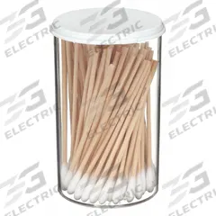 FIRST AID ONLY Cotton Tip Swab: Non-Sterile, Cotton, 3 in Lg, Wood, Single, 100 PK (MPN 25-410). Key specifications — Brand: FIRST AID ONLY; Tip Material: Cotton; Handle Material: Wood; Tip Type: Single.