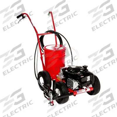 NEWSTRIPE Striping Machine: Gas, Paints, 3 1/2 hp Horsepower, 2 in Line Wd - Min - Gas-Powered Airless Line Stripers