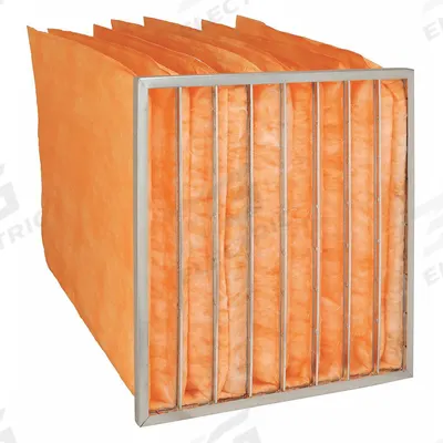GRAINGER Pocket Air Filter: 24 in x 24 in x 29 in, MERV 11, Orange, Fiberglass - MERV 11 Pocket Air Filters