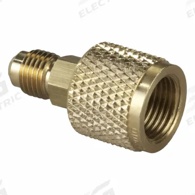 YELLOW JACKET Quick Coupler: 8 1/4 in Lg, 180° Angle - Manifold Hose Adapters, Couplers & Unions