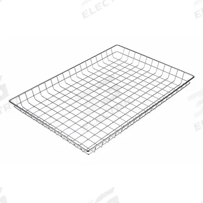 MARLIN STEEL WIRE Storage Basket: Steel, Chrome-Plated, Silver, 16 5/8 in Overall Wd (MPN 130-12) - Machining