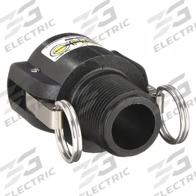 BANJO Cam and Groove Coupling: 3 in Coupling Size, 3 in Hose Fitting Size, 3 in -8 Thread Size - Type B Polypropylene Cam & Groove Fittings