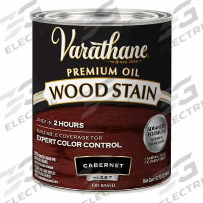 VARATHANE Wood Stain: Wood Stain, Interior, Oil, 1 qt Container Size, Wood, Satin - Wood Stains