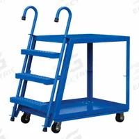 APPROVED VENDOR Vertical-Access Utility Cart: 1,000 lb, 36 in L x 22 in W Shelf, U-Shaped (2) (MPN SPS2-2236). Key specifications — Caster Wheel/Tread Material: Rubber; Brand: APPROVED VENDOR; Caster/Wheel Configuration: (2) Swivel with Brake.
