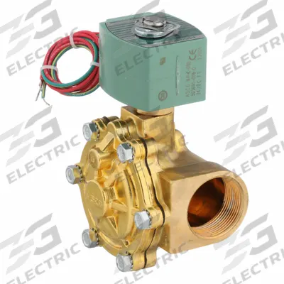 REDHAT Solenoid Valve: 2-Way, Normally Open, 1 1/2 in Pipe Size, 24V DC, Watertight - 2-Way/2-Position, Normally Open Solenoid Valves