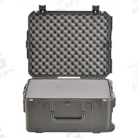 SKB Protective Case: 17 in x 22 in x 10 5/8 in Inside, Pick and Pluck, Black, 2 Wheels, 20 lb Wt (MPN 3I-2217-10BC). Key specifications — Handle Style: Folding; Brand: SKB; Case Closure Type: Latches.