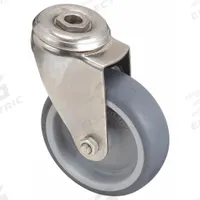 APPROVED VENDOR Bolt-Hole Caster: Swivel, No Brake, Rubber, 3 7/8 in Wheel Dia., 1 1/4 in Wheel Wd (MPN LKRXA-TPA 101G). Key specifications — attr1111597: APPROVED VENDOR; attr1176906: Swivel.