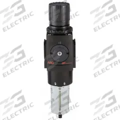 ARO Filter-Regulator: 3000 Series, 1 in NPT, 250 cfm, 5 micron, 0 psi to 140 psi, Manual Drain (MPN P39464-110). Key specifications — attr109419: ARO; attr109429: Aluminum; attr109463: No; attr109468: 3000.