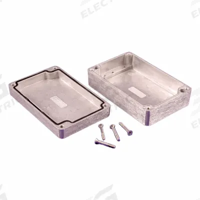 HAMMOND Enclosure: Die-Cast Aluminum, 4 in x 3 in x 2 in, NEMA 1/12/13/4/4X, Solid Cover - Aluminum Enclosures