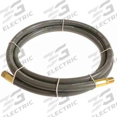 CONTINENTAL Air Hose: 3/8 in Hose Inside Dia., Gray, 1/4 in FNPSM x 1/4 in MNPT - PVC Air Hose Assemblies with PVC Cover