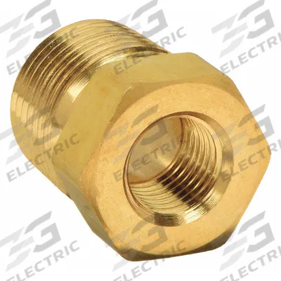 PARKER Metal Pipe Straight: Bushing, Brass, 1/4 in x 1/8 in - Threaded Extreme-Pressure Instrumentation Pipe Fittings