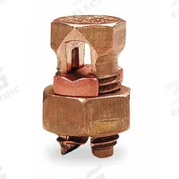 BLACKBURN Split-Bolt Connector: For Wire Size 2 AWG – 2 AWG, Bronze Body Material (MPN 2H). Key specifications — Brand: BLACKBURN; Direct Burial Rated: No.