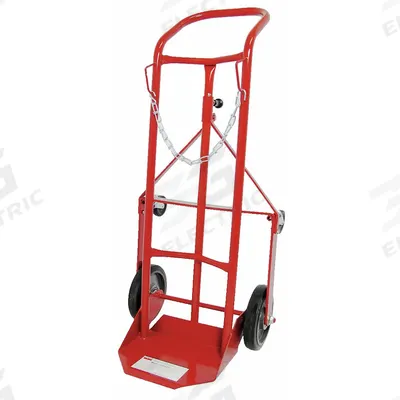 Dayton Cylinder Hand Truck: 250 lb, Single, 1 Cylinder - Ergonomic Tilt-Back Cylinder Hand Trucks