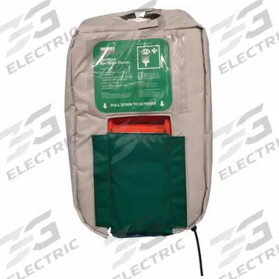 HUGHES SAFETY Heating Jacket: 120 V AC, PVC Coated Polyester, Gray - Accessories for Gravity-Fed Portable Eyewash Stations