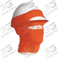 CONDOR Hard Hat Liner: Acrylic, Ears/Face/Head/Neck, Orange, Universal, Slip-On, Mask - TBD (MPN 3BB67). Key specifications — Closure Type: Slip-On; Includes Neck Shade: No; Areas Covered: Ears; Size: Universal; Outer: Orange; Reusability: Reusable; Brand: CONDOR; Includes Face Mask_Broad2: None.