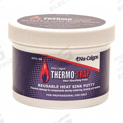 NU-CALGON Heat Conducting Compound: 12 oz Size, Tube, Putty, Blue - HVAC Heat Compounds