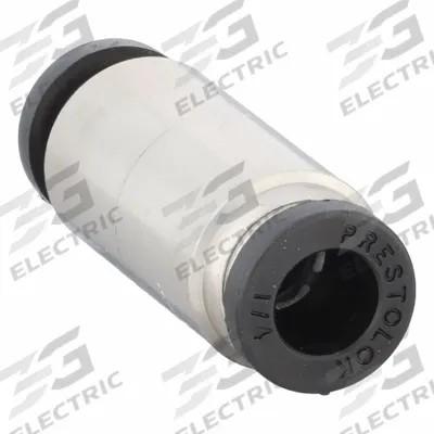 PARKER Push-Fit Union Fitting: 1/4 in OD x 1/4 in OD Size, Push-to-Connect x Push-to-Connect - Nickel-Plated Brass Tube Fittings