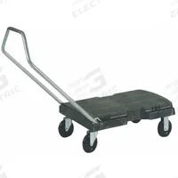 RUBBERMAID COMMERCIAL PRODUCTS General Purpose Dolly: 500 lb, 33 in L x 21 in W x 7 in H Deck, Black (MPN FG440100BLA). Key specifications — Brand: RUBBERMAID COMMERCIAL PRODUCTS; Deck Color: Black; Caster/Wheel Configuration: (2) Swivel; With Reinforcing Cross Brace: No; With Tow Eye: No.
