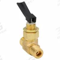 HAM-LET Manual Two-Way Ball Valve: 1/4 in Pipe Size, Brass, MNPT x MNPT, Straight Valve Body (MPN H-1280-B-N-1/4). Key specifications — Brand: HAM-LET; Handle Type: Lever.