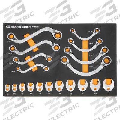GEARWRENCH Hand Ratchet Set: Reversible, 20 1/4 in Overall Lg - Ratchet & Breaker Bar Sets